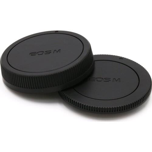 Camera Body Cover + Lens Rear Cap for Canon EOS M EF-M Mount M50 M100 M6 M3 M2