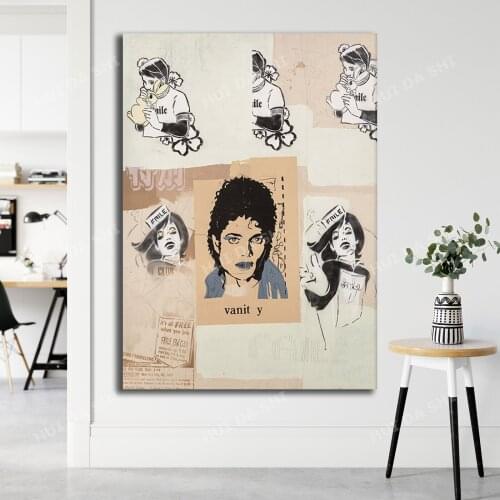 Michael -Art Print, Contemporary Art Print, Pop Art Print, Faile Art Poster, Abstract Wall Art, Graffiti Art Print, Banksy Art