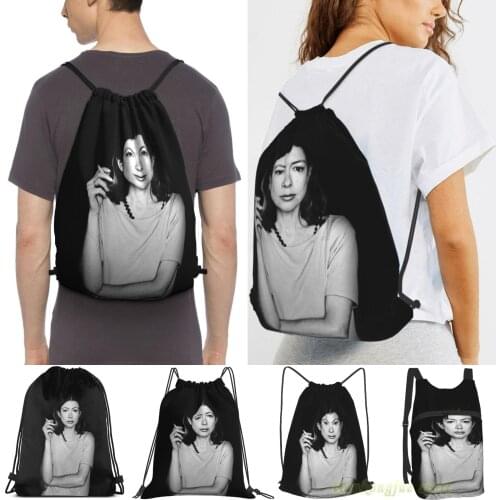 Joan Didion Men Purpose Drawstring Backpack Bags Women Outdoor Travel Backpacks Gym Training Swimming Fitness Bag