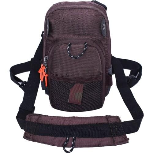 Micro Fly Fishing Chest Bag Ultra Light Multiple Pockets Small Fanny Tackle Storage Pack with Padded Neck Strap