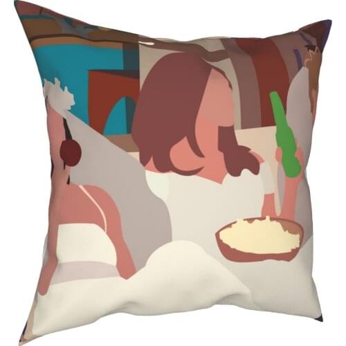Monica Rachel Phoebe Friends Tv Show Pillowcase Printing Polyester Cushion Cover Decor Pillow Case Cover Bedroom Square 40X40cm