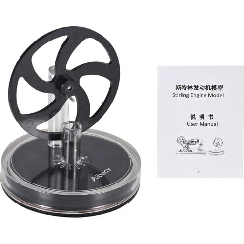 Aibecy Low Temperature Stirling Engine Motor Steam Heat Education Model Toy Experiment Educational Toy Fully Assembled Kids Toy