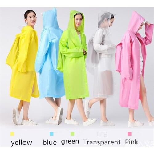 2020 outdoor travel mountaineering new fashion ladies transparent plastic raincoat travel waterproof girl raincoat adult poncho