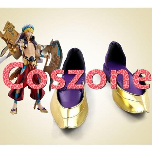 Fate Grand Order Caster Gilgamesh Cosplay Shoes Boots Halloween Carnival Cosplay Costume Accessories