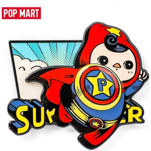 POP MART Pucky Flying Babies Series Badge Collectible Cute Action Kawaii animal toy figures free shipping
