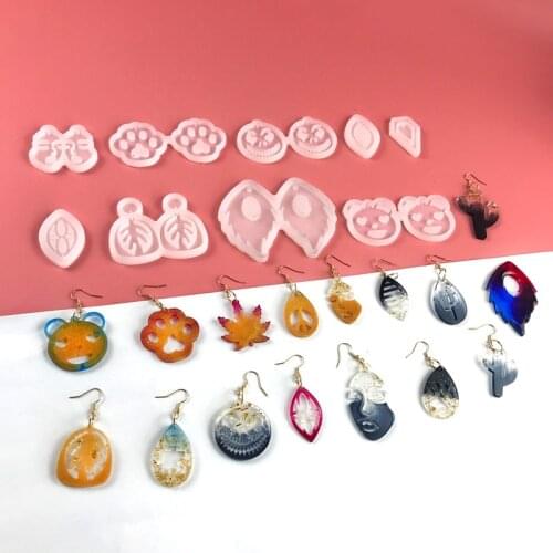 29 Styles Earring Pendant Resin Silicone Mold DIY Epoxy Resin Jewelry Pendant Keychain Mold Handicraft Jewerly Making Supplies