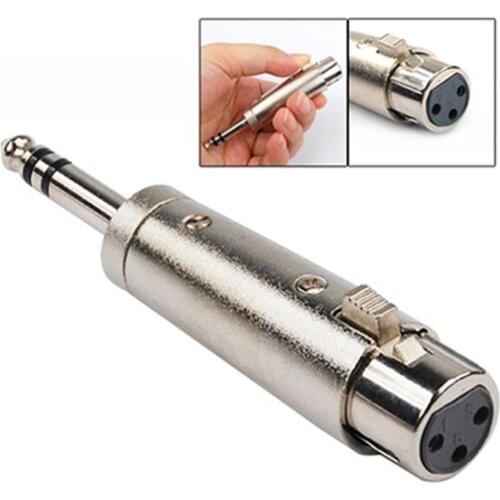 XLR Male to Female 6.35mm Jack Lead Plug Mic Microphone Patch Cable Adapter