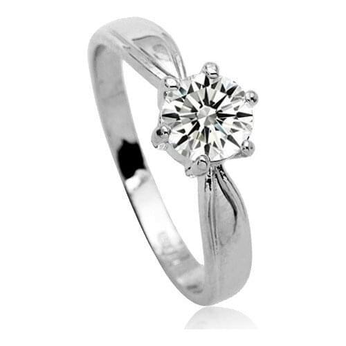 New Sale Brand TracysWing Rings for women Genuine Austria Crystal Copper Gold Color Fashion ring Zirconia #RG91335White