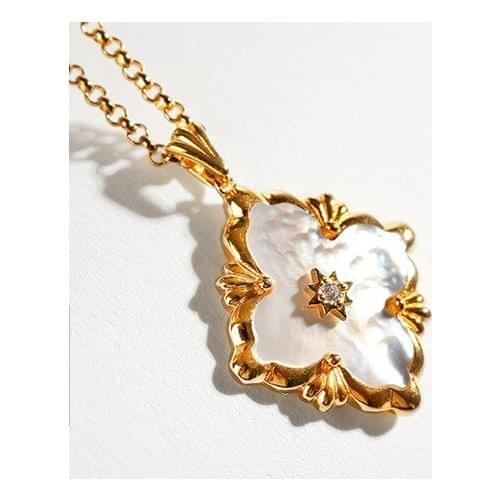 European and American Italian craftsmanship court vintage necklace female pure white crystal micro inlaid zircon necklace