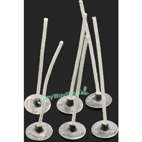 100Pcs 200Pcs Candle Wick Zinc Core Thread Pretabbed for Supplies Candle Making 25mm 40mm 50mm 70mm 100mm 150mm 200mm 260mm