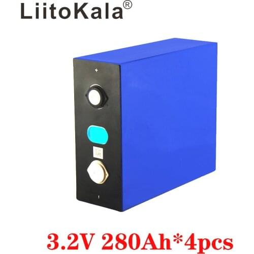 4PCS LiitoKala 3.2V 280Ah lifepo4 battery DIY 12V 280AH rechargeable battery pack for E-scooter RV Solar Energy storage system