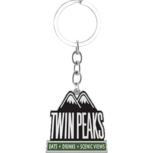 TAFREE Twin Peaks TV Style Has Personality With Letter Keychain Epoxy Resin Keychain Jewelry Keychain For Friends