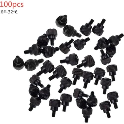 Desktop Computer Case Thumb Thumbscrews Screws and 6#-32*6 Hard Drive Screws Q81F
