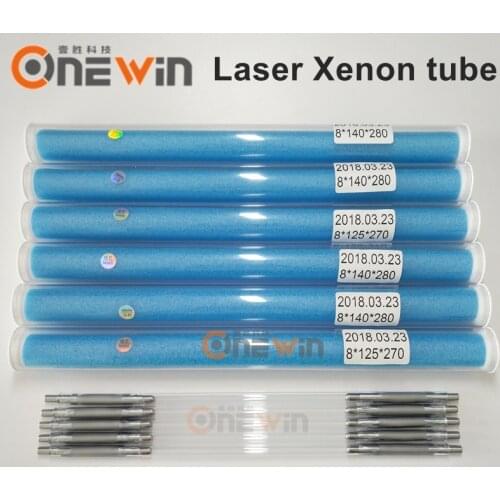 Laser Xenon tube short arc Lamp Xe 8x125x270 Q-switch Yag Laser Cutting Welding Marking Machine flash pulsed bulb