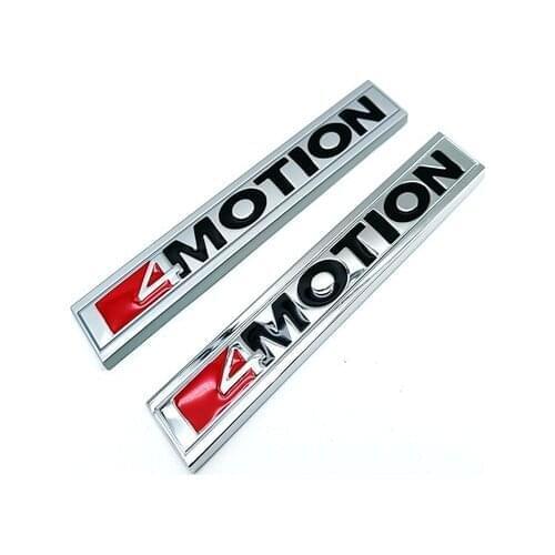 5X 3D Metal 4 MOTION 4motion Sticker Car Rear Trunk Body Emblem Decal for Volkswagen GOLF Polo Tiguan Jetta Car Styling