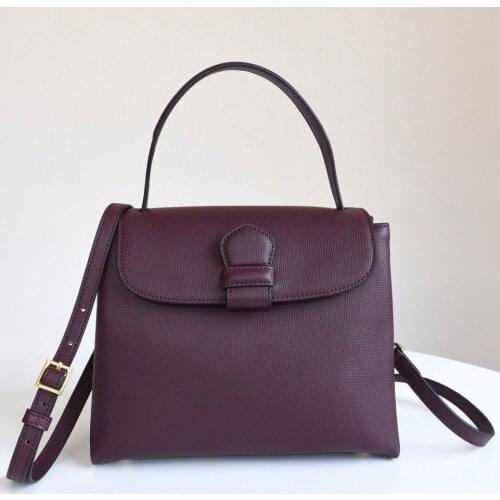 2021 New Style Leather Womens Hand-Held Single Shoulder Messenger Bag, Multi-Color Selection, Simple Appearance Design, Classic