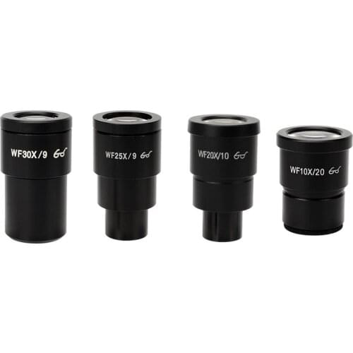Microscope Eyepiece WF10X WF20X Biological Microscope Lens Wide Angle Lens Part with cross reticle