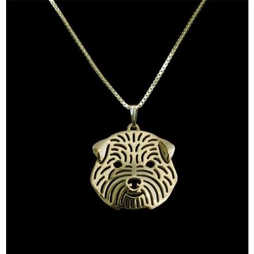 Best gift best friends Hollow Pet Pendant Norfolk Terrier Necklace for women cute charm christmas gift fashion pretty jewelry