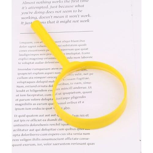 Portable Handheld Magnifier 60mm 3X Magnifying Loupe Reading Glass Lens Kids Toy