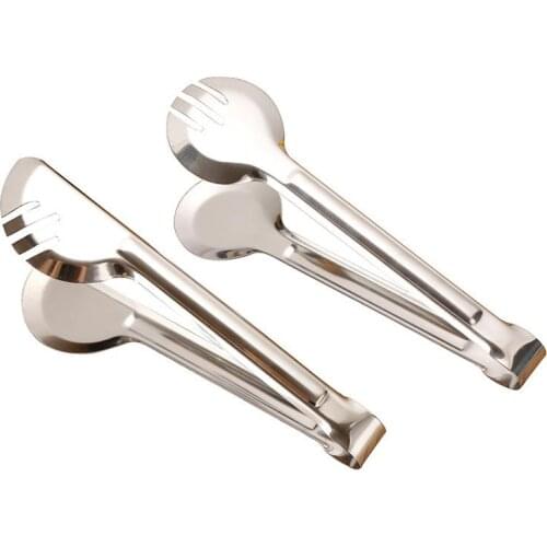 Food Serving Tongs Stainless Steel Simple Baking Tongs Cooking Tongs for Kitchen Food Serving Utensil Tongs BBQ Food Clip