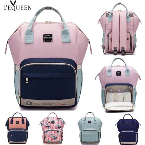 LEQUEEN Diaper Bag Baby Care Mummy Maternity Bag Large Storage Travel Waterproof Antifouling Backpack Stroller Bag Nappy Bag