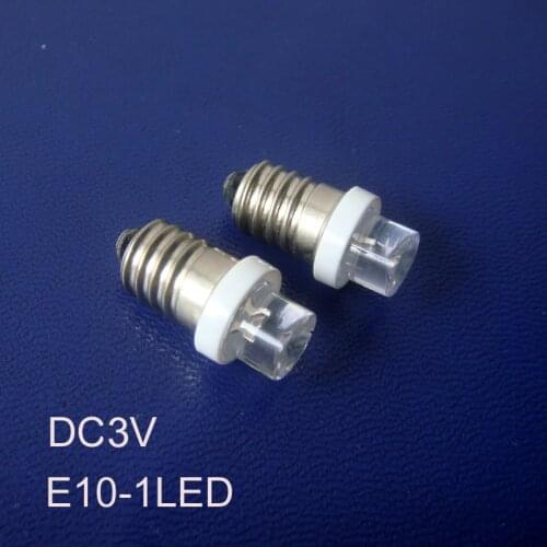 High quality DC3V E10 led,E10 led light,3V led E10,E10 light,E10 Bulb,E10 3V,E10 3V Light,E10 light DC3V,free shipping 50pcs/lot