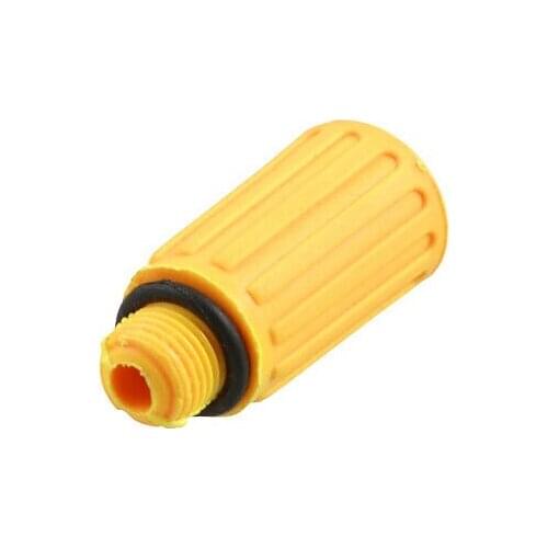 10mm Male Thread Dia Plastic Air Compressor Fitting Oil Connector Orange