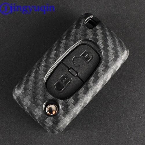 10x Car Styling 2/3 Buttons Remote Silicone Key Fold Shell Cover Case For Citroen C2 C4 C5 C6 For Peugeot 207 407 Accessories