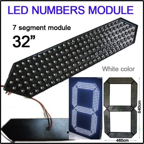 32" white color digita numbers module,7 segment ,High brightness led chip,led countdown display,led score,remote control