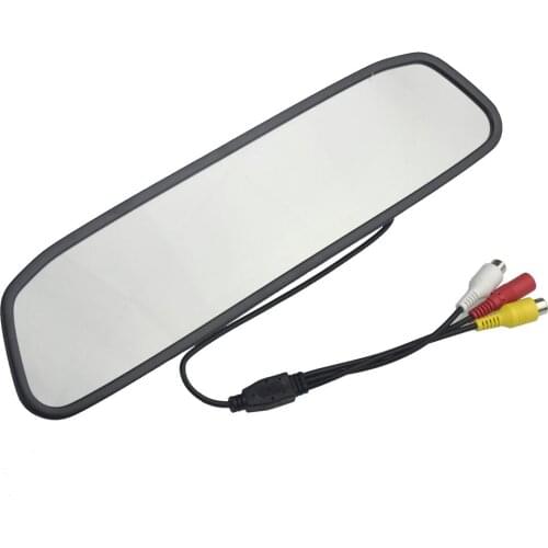 5" TFT LCD Auto Parking Rear View 5 Inch Car Mirror Monitor With 2 Video input For Rear View Camera Parking