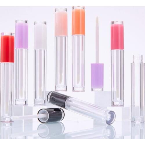 5ml Lip Gloss Tube Lip Glaze Tube Hollow Tube Multi-color Round Lip Gloss Tube Empty Refillable Cosmetics Containers