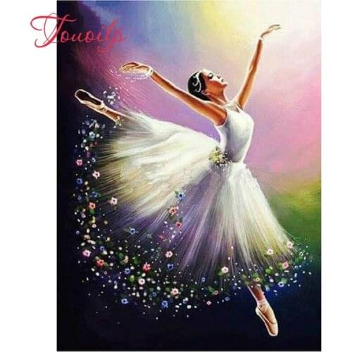 5d diamond embroidery Ballerina girl diamond Arts cross stitch diy diamond painting elephant rhinestones Square drill needlewor