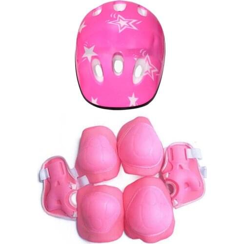 7PCS/SET Universal Children Kids Protective Gear Set Comfortable Scooter Skate Roller Cycling Knee Pads Elbow Pads Sports Set