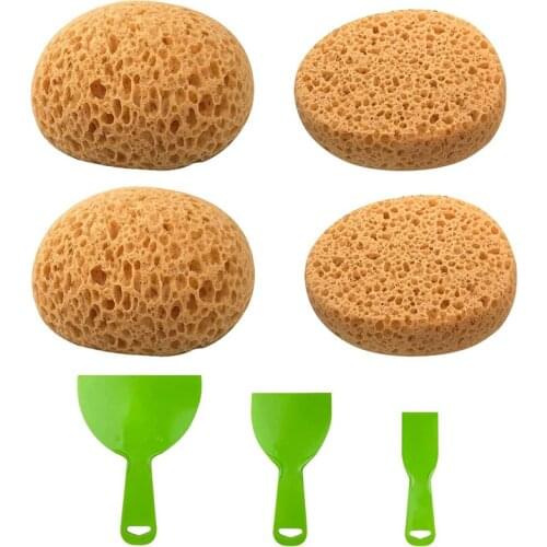 7PCS Knockdown Texture Sponge Drywall Texture Sponge Texture Patch Sponge for Texture Repair DIY Painting Ceiling
