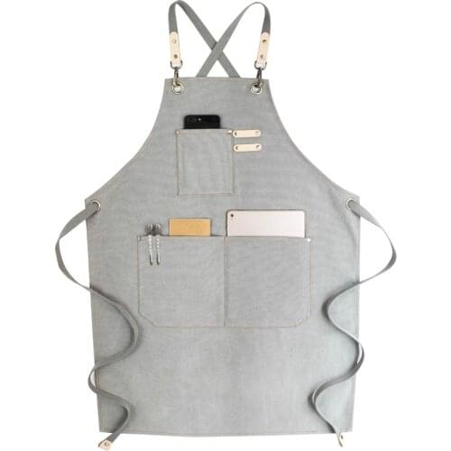 A014 New Canvas Apron Fashion Cooking Apron Kitchen Apron For Woman Men Chef Waiter Cafe Shop BBQ Hairdresser Tools Canvas Apron