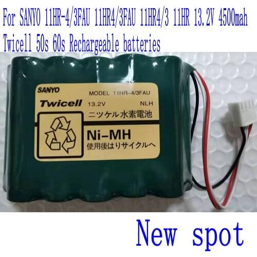 NEW 11HR-4/3FAU battery For SANYO 11HR-4/3FAU 11HR4/3FAU 11HR4/3 11HR 13.2V 4500mah Twicell 50s 60s Rechargeable batteries