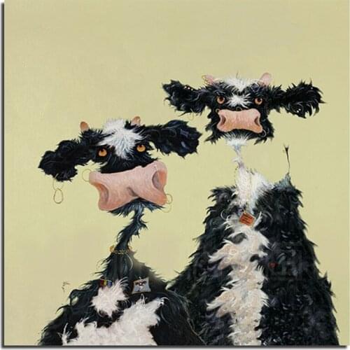 3D DIY Diamond Painting Decorated Cow 50x50cm Full Square Drill Diamond Embroidery Rhinestones Set Needlework