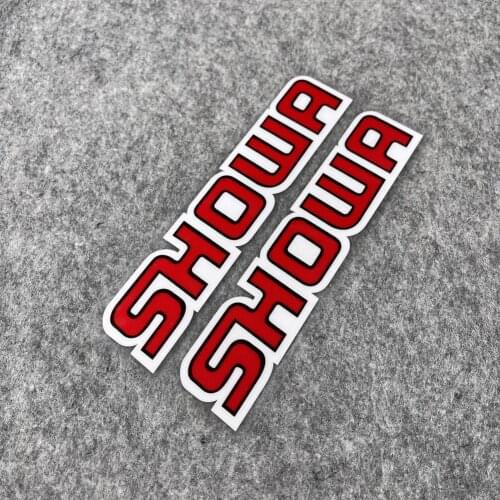 Car Styling and Decals Motorcycle Locomotive Exhuast Brake Decorate Racing Sticker for SHOWA Suspension