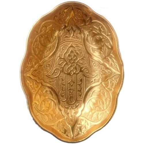 Fatima Islamic Zamzam Bowl Ottoman Arabic Juice Sherbet Drink Home Nuts Chocolate Candy High Quality Gift European Modern