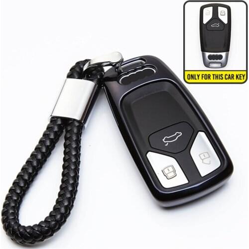 TPU Car Key Case Key Cover Key Protector For Audi A4 A5 S4 S5 B9 8W Q7 4M Q5 TT TTS RS Coupe Roadster 2017 2018 Car Holder Shell