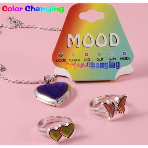 CHUANCI 1 PC Mood Rings For Women Change Color Temperature Emotion Feeling Mood Ring Birthday Gift for Kids Holiday Party Hot