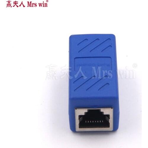 Colorful Female to Female Network LAN Connector Adapter Coupler Extender RJ45 Ethernet Cable Join Extension Converter Connector