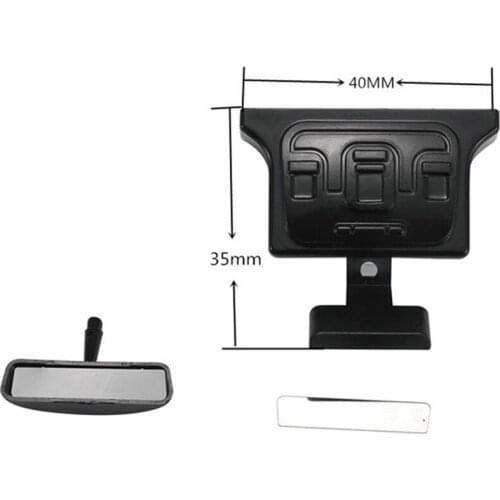 For 1/10 TRX-4 TRX-6 Benz 4X4 6X6 G63 G500 RC Car Upgrade Parts Light Reflective Rearview Mirror Car Interior Rear View Mirror