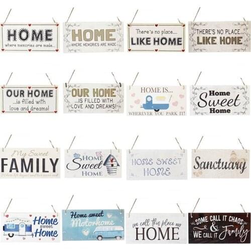 Home Decor Home Signs Wooden Hanging Signs Family Wooden Sign Plaque Wood for Home Decor Gifts Living Room Door Decoration