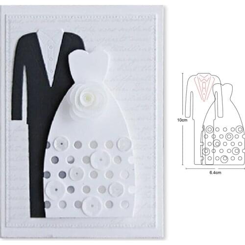 Suit dress Metal Cutting Dies Stencil for DIY Scrapbooking Album Embossing Paper Cards Decorative Crafts Die Cuts