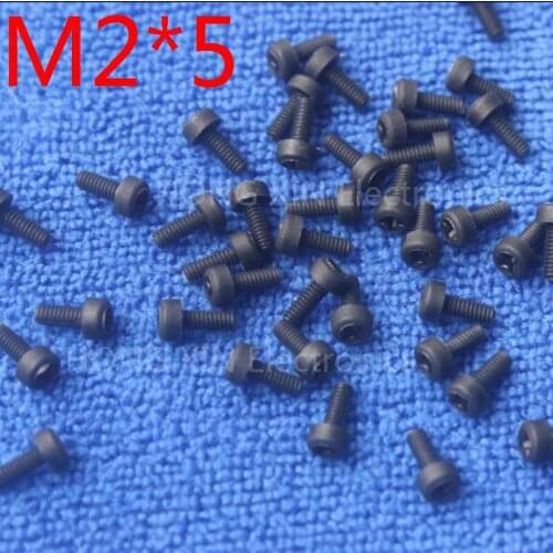 M2*5 black Round Head nylon Screw 5mm plastic screw Insulation Philips Screw brand new RoHS compliant PC/board 100pcs