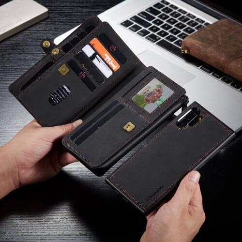 Multi Function Wallet Case For Samsung Galaxy Note10 And Note10Plus Mobile Phone Case, Which Can Place Cash Credit Card