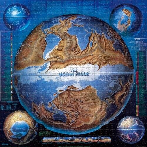 Michelangelo Adult Moon Puzzle Beautiful Earth--Ocean Plate Adult Childrens Educational Toy Furniture Mural