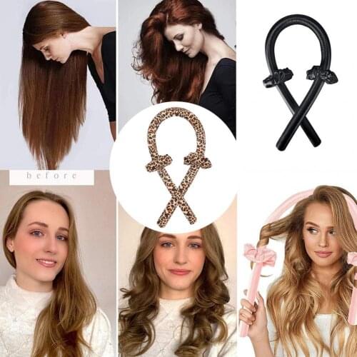 Hair Curling Rod Multifunctional Heatless Sponge Stylish Headband Curler for Homeuse