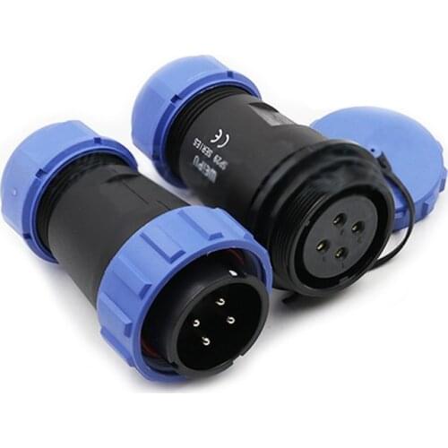 SP29 IP68 Waterproof Industrial Power Electric Cable Male Plug In-line Female Socket Aviation Connector 2 3 4 7 9 12 16 20 Pin